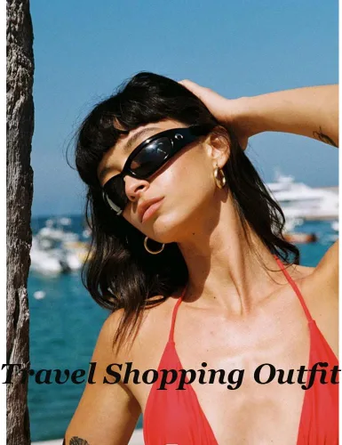 Vista 4 de Pro Acme Wrap Around Oval Sunglasses with Moon Fashion Sports Sunglasses Futuristic UV400 Shades Y2k Trendy