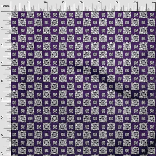 Vista 4 de oneOone Cotton Flex Dark Blue Fabric Block Quilting Supplies Print Sewing Fabric by The Yard 40 Inch Wide-0Q