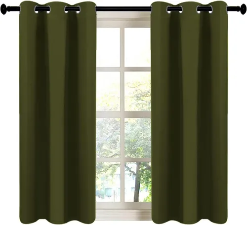 Vista 127 de LA PALMA Cortinas opacas con aislamiento térmico y ojales, para sala de estar, dormitorio, paquete de 2 paneles