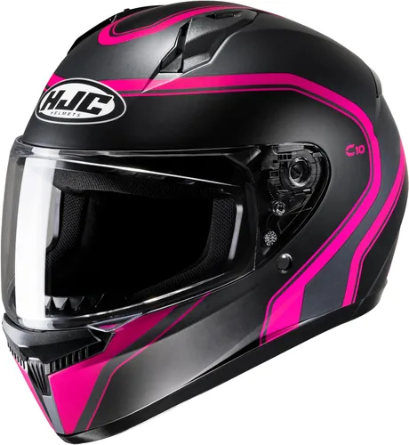 Vista 6 de Casco de motocicleta de rostro completo HJC C10 ELIE con protector HJ-34P Pin-lock, aprobado por DOT (MC2SF, XXX-Pequeño)