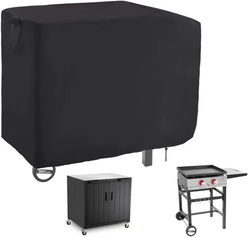Vista 22 de Cubierta de horno de pizza para Ninja, cubierta de parrilla resistente para horno de exterior Ninja OO100 serie Woodfire 8 en 1, cubiertas