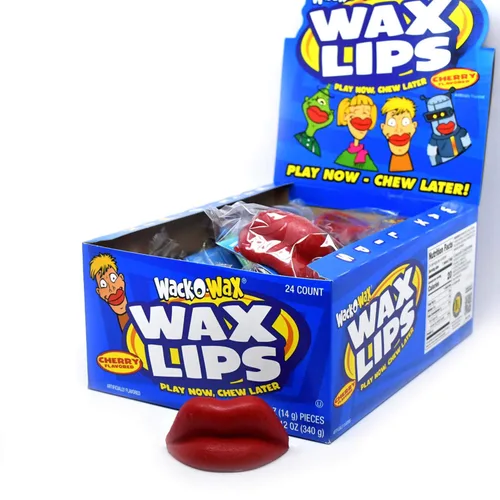 Vista 6 de Tootsie Roll Wack-O-Wax - Caja de 24 unidades, sabor a cereza