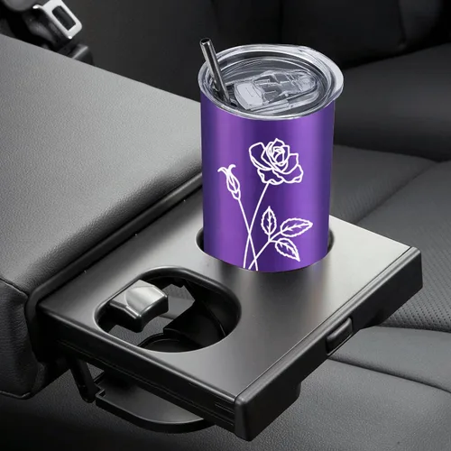 Vista 7 de Regalos personalizados para mujeres Vaso personalizado Tazas personalizadas Grabado con flor de nacimiento 20 oz Vaso personalizado con nombre