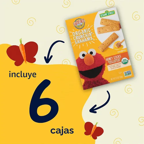 Vista 5 de Earth's Best Crunchin 'Grahams, palitos de miel, cuadro de 5,3 oz (paquete de 6)