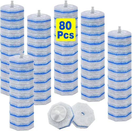 Vista 9 de 30 repuestos de inodoro para cepillo de inodoro Clorox, repuestos de limpiador de cuencos desechables de 3 capas para limpieza de baño, 3 veces