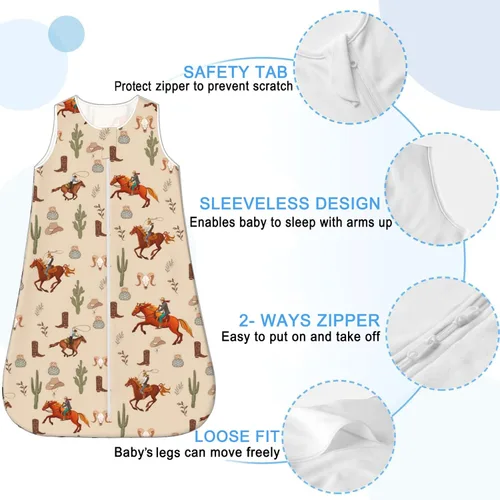 Vista 5 de Manta de bebé unisex para bebé, estilo occidental, 0-6 meses