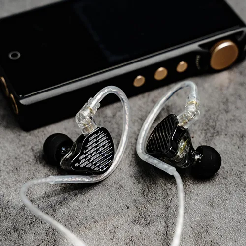 Vista 6 de Linsoul KZ x HBB PR2 - Monitor de oído planar de 0.520 in, auriculares IEM de alta fidelidad con matriz magnética N52, diafragma a nanoescala, cable