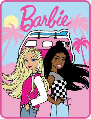 Vista 4 de Coleccionables Barbie Película Ropa de Cama de Felpa Supersuave de Lujo de Pelo Sintético, 50 por 60 pulgadas, (Producto Oficial Licenciado)