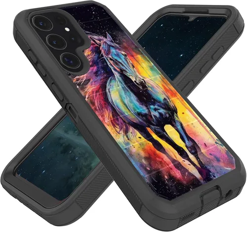 Vista 67 de Diseñada para Galaxy A17 5G de 6.7 pulgadas, resistente, resistente y duradera, a prueba de golpes, híbrida de doble capa, funda protectora de doble