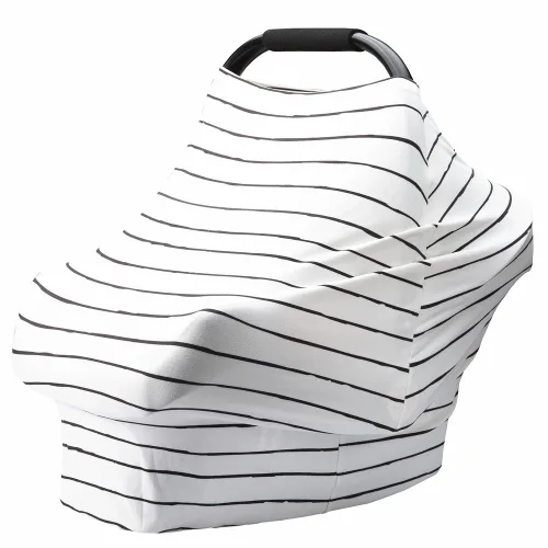 Vista 2 de Funda de asiento de automóvil para bebé, cubierta de lactancia multiusos para lactancia materna, funda para toldo de asiento de automóvil, fundas