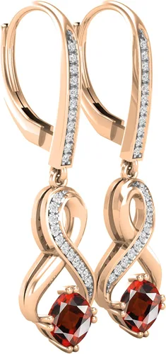 Vista 2 de Dazzlingrock Collection Pendientes colgantes colgantes con piedras preciosas y diamantes redondos de 0197in disponibles en varias piedras preciosas