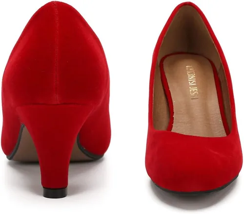 Vista 6 de Zapatos clásicos de tacón bajo con punta redonda para mujer