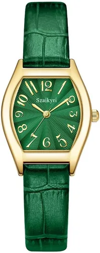 Vista 17 de Reloj Szaikyri en Forma de Barril para Mujeres con Números Árabes Fáciles de Leer, Reloj de Vestir para Damas