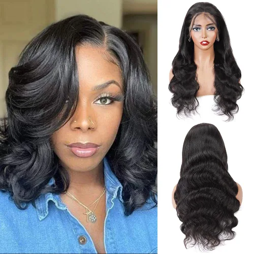 Vista 15 de Cabello humano ondulado con cierre frontal de encaje HD 4 x 4, cierre de encaje con cabello de bebé, cabello humano 100% virgen brasileño