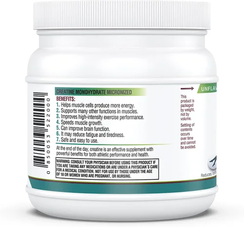 Vista 7 de Kappa Nutrition Monohidrato de creatina en polvo, fórmula de aminoácidos puros, apoya la fuerza muscular, la energía celular y el enfoque mental*