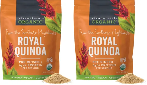 Vista 9 de Viva Naturals Quinoa orgánica, 4 libras – Grano entero prelavado, proteína vegetal, USDA orgánico, sin gluten, sin OMG, vegano, sustituto de arroz