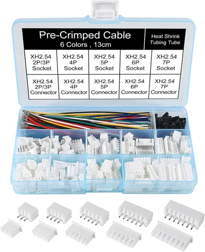Vista 8 de Kit de conectores de 0.049 in con cable preprensado de 5.9 in 2/3/4/5/6/7/8/9/10/12 PIN compatible con conector JST GH Molex PicoBlade de 0.049 in