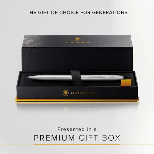 Vista 6 de Cross Classic Century Refillable Ballpoint Pen Presented in a Luxury Gift Box - Medium Point, Black Ink, Lustrous Chrome