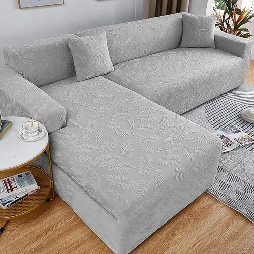 Vista 11 de Fundas de sofá modular, funda de sofá jacquard elástica para sofá en forma de L, suave, antideslizante, resistente al desgaste, protector de muebles