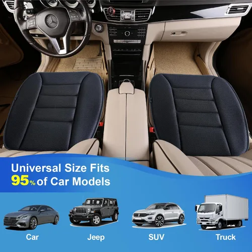 Vista 3 de Lofty Aim Cojín Premium para Asiento de Automóvil, Cojín para Conductor con Espuma Viscoelástica de Confort y Base de Goma Antideslizante
