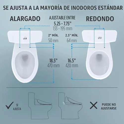 Vista 15 de TOTO® WASHLET® KC2 Asiento electrónico para bidé con asiento calefactado y tapa de cierre suave, redondo, blanco algodón - SW3023#01