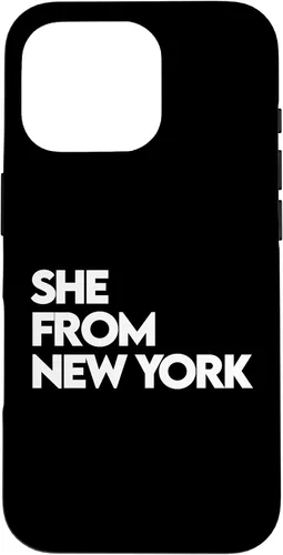 Vista 20 de She from New York Shirt, She's from NY NYC, Bronx, 713 832 Case for iPhone 17