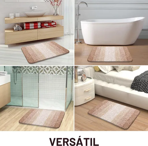 Vista 9 de OLANLY - Juego de tapetes para baño de 2 piezas, de microfibra, suaves y absorbentes, antideslizantes, lavables a máquina y para secadora, felpudos