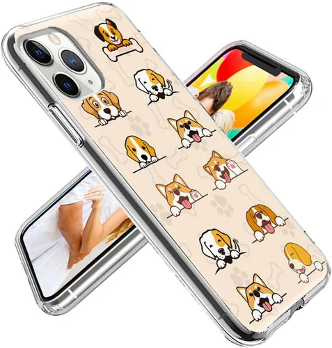 Vista 3 de Funda para iPhone 12, para iPhone 12 Pro, funda protectora completa a prueba de golpes, delgada, suave, TPU transparente, para niñas, mujeres