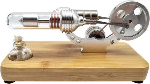 Vista 5 de Generador eléctrico juguete didáctico volante motor único a aire Sunnytechhot M14-03-s