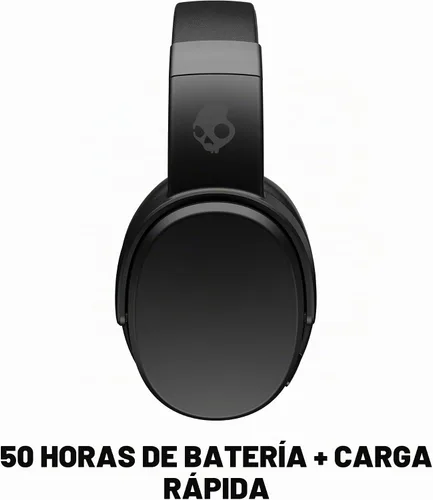 Vista 4 de Skullcandy Crusher Auriculares inalámbricos Bluetooth con graves multisensoriales, color negro