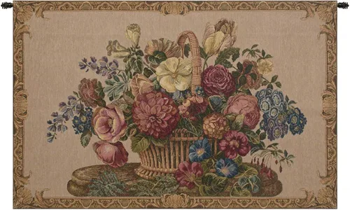 Vista 8 de Bouquet con uvas tapiz italiano rojo – 39 pulgadas x 26 pulgadas algodón/viscosa/poliéster por Charlotte Home Furnishings Inc