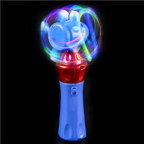 Vista 5 de Varitas giratorias de orbiter con luz LED de 7 pulgadas (paquete de 2) 1 azul + 1 rojo. Baterías incluidas. Juguete giratorio para niños, niñas