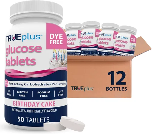 Vista 36 de TRUEplus® Tabletas de glucosa, sabor surtido (uva, frambuesa, naranja), botella de 50 unidades (1) Chewable Tablets, 15g Fast-Acting