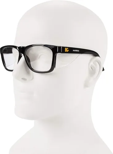 Vista 3 de KleenGuard™ V30 Maverick Eye Protection (49309), with KleenVision™ Anti-Fog Coating, Clear Lenses, Black Frame