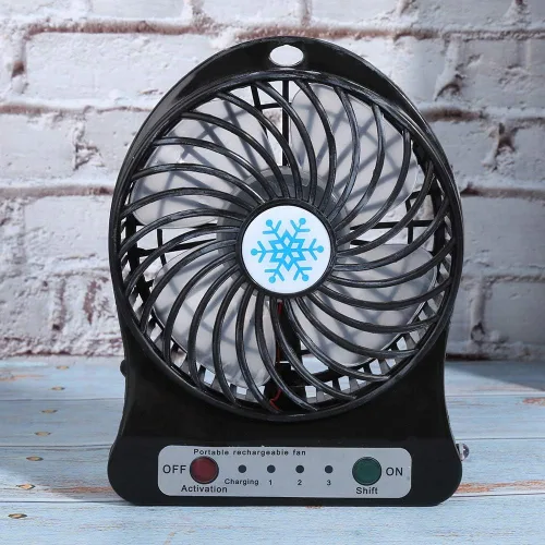 Vista 2 de Fabater Mini ventilador de escritorio recargable USB, ventilador de coche
