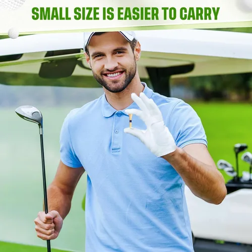 Vista 3 de Mudder Camisetas de golf a granel de bambú de madera para hombres, accesorios de pelotas de madera multicolor Wooden Bamboo, for Men Balls