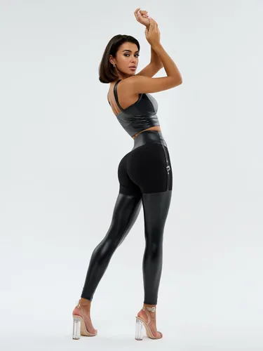 Vista 8 de Bona Fide Leggings Clásicos - Dominatrix Black Blaze