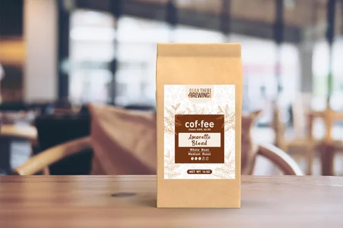 Vista 3 de Amaretto Blend - Café en grano entero, tostado medio, bolsa de 1 libra