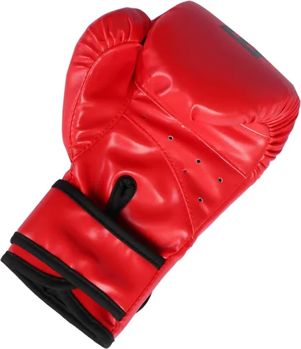 Vista 4 de Guantes de boxeo para niños HUINING, guantes de entrenamiento para niños, guantes de boxeo MMA, guantes de boxeo de poliuretano, con dibujos