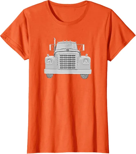 Vista 39 de Camiseta clásica de camión pesado International Harvester IH Loadstar, Negro, S