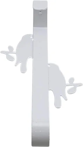Vista 8 de Gancho organizador multiusos para colgar sobre la puerta, para toallas, abrigos, albornoces y trajes de baño para baño, cocina, dormitorio, hierro