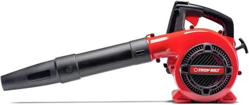 Vista 2 de Troy-Bilt Soplador de hojas de gas, 25 cc, velocidad variable (TB400), rojo