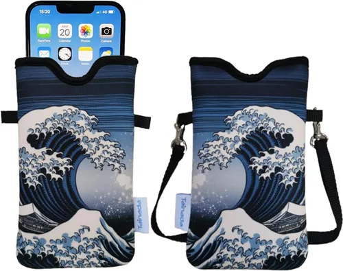 Vista 52 de Tainada Funda Estuche Bolsa de Neopreno para Teléfono para Hombres y Mujeres con Correa Cruzada/Cordón para el Cuello para iPhone 17/16/15 Pro Max