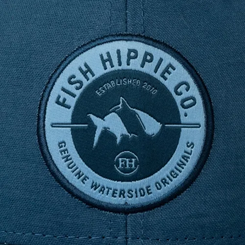Vista 4 de Fish Hippie Gorra Drifter Trucker Parte trasera de malla Cierre ajustable Snapback