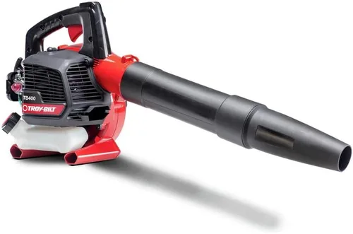 Vista 3 de Troy-Bilt Soplador de hojas de gas, 25 cc, velocidad variable (TB400), rojo