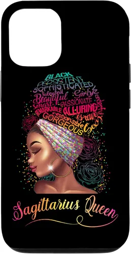 Vista 26 de iPhone 16 Sagittarius Queen Women November December Melanin Birthday Case