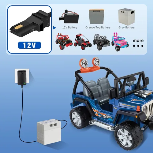 Vista 4 de Cargador de batería de 12 V para reemplazo del cargador de ruedas