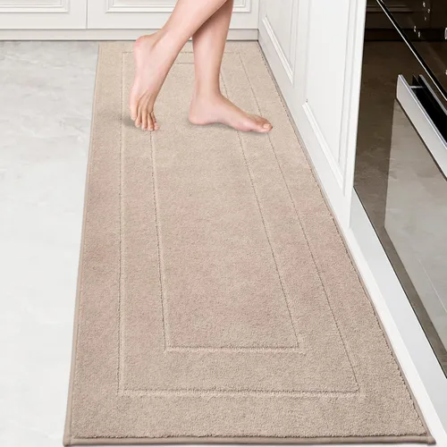 Vista 47 de PURRUGS Alfombra de cocina lavable a máquina, de 24 x 35.5 pulgadas, antideslizantes, antideslizantes, tapetes de pie suaves y superabsorbentes