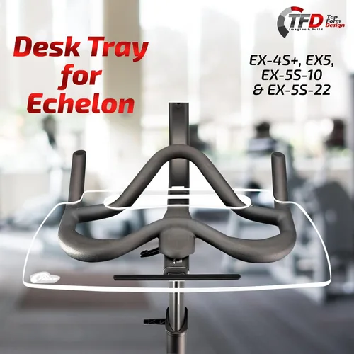 Vista 2 de TFD The Tray-E - Bandeja de escritorio para modelos Echelon EX-4S+, EX5 y EX-5S