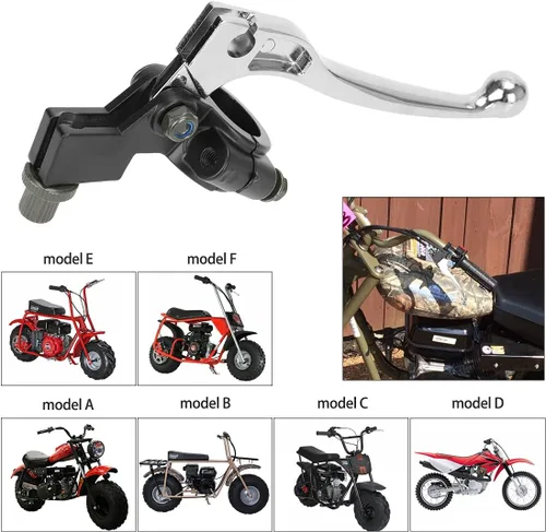 Vista 4 de FVRITO Manija de freno izquierda Palanca de embrague para 98cc 196cc 6.5HP 5.5HP Coleman CT200U BT200X Trail 200 CC100X CT100U Baja Motovox Mini